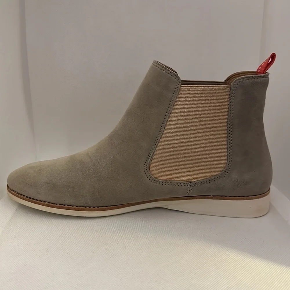 Rollie Chelsea Taupe Suede with Rose Gold Gusset Comfy Boot Size 40 - NWT